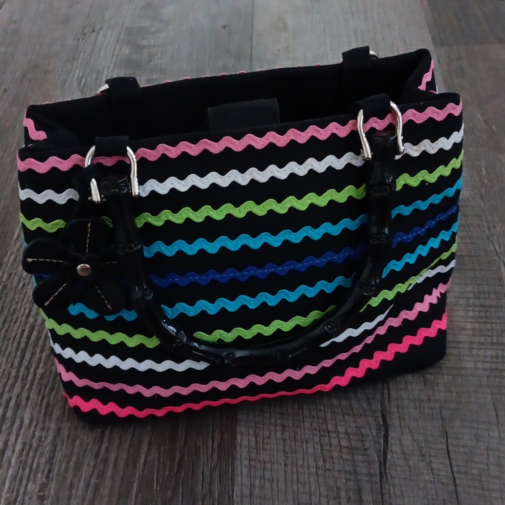 Multicolor Striped Women's Bag